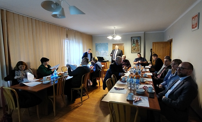 Uczestnicy zimowego posiedzenia PDO w SDOO w Węgrzcach