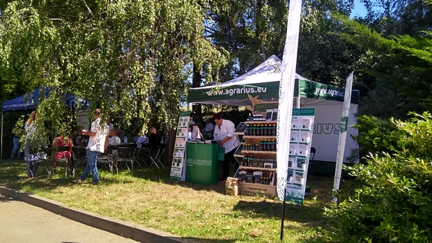Stoisko firmy Agrarius zaproszonej na Dni Pola w SDOO Węgrzce