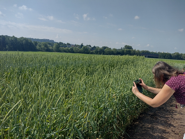 Studentka robiąca dokumentację fotograficzną